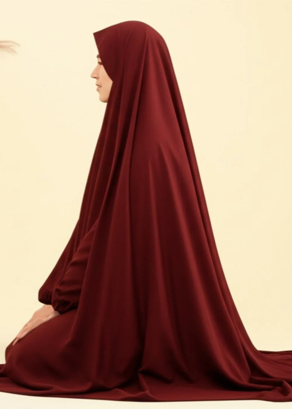 Maroon Prayer Dress