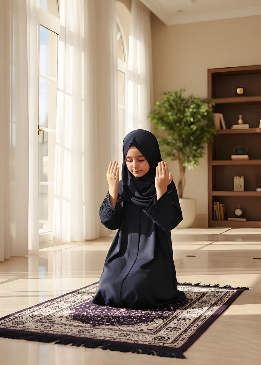 Navy School Abaya