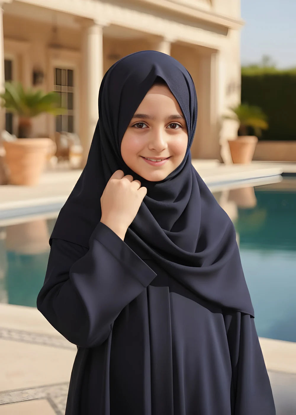 Navy School Abaya