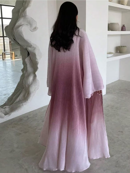 Ombre Pleated Kimono