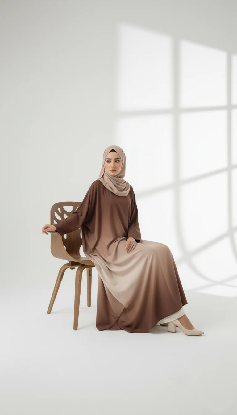Ombre Baggy Brown