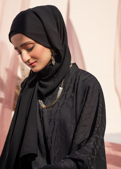 Black Soft Print Stones Sleeve