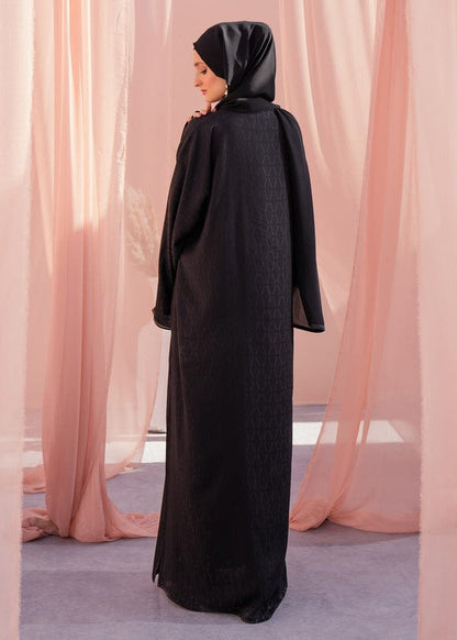 Black Soft Print Stones Sleeve