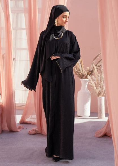 Black Soft Print Stones Sleeve