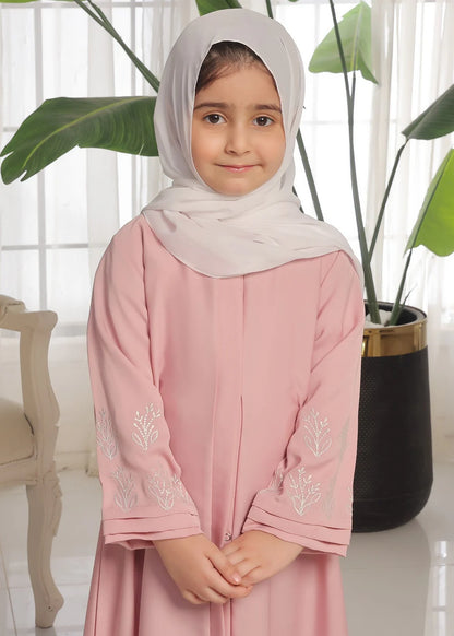 Majestic Pink Embroidered Sleeves