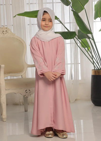 Majestic Pink Embroidered Sleeves