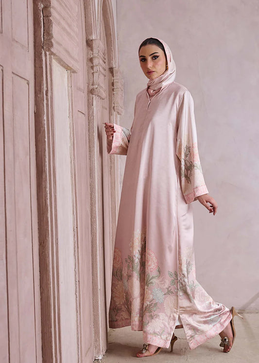 Floral Kaftan Silk Abaya