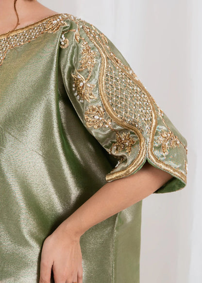 Olive Tissue Kaftan