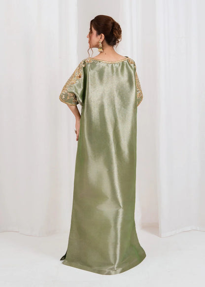 Olive Tissue Kaftan