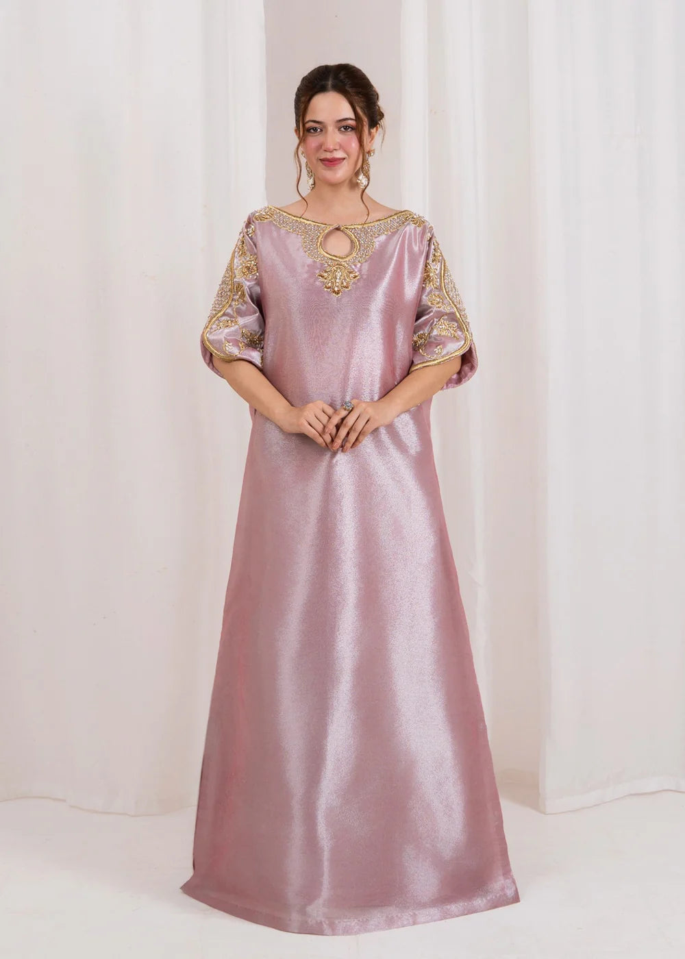 Mauve Tissue Kaftan