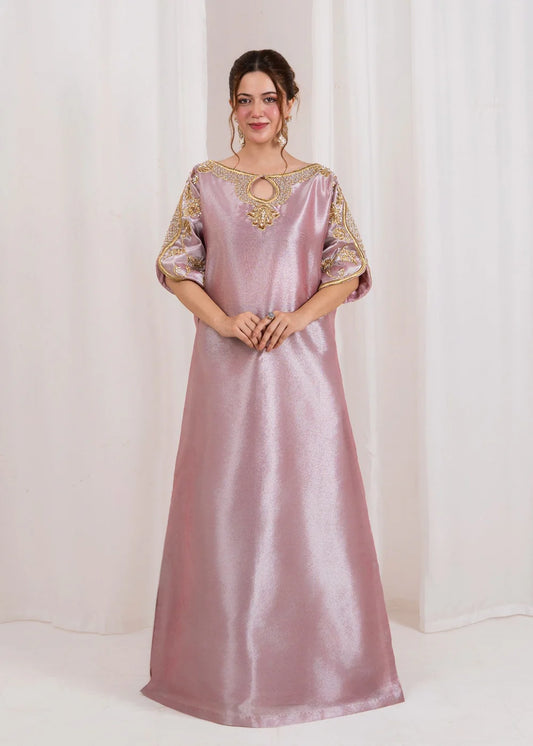 Mauve Tissue Kaftan