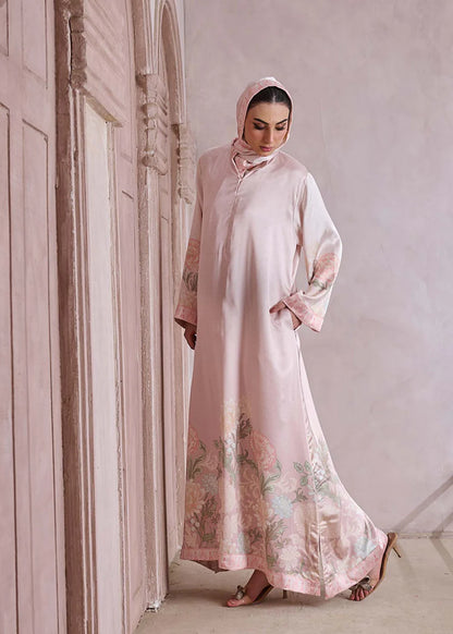Floral Kaftan Silk Abaya