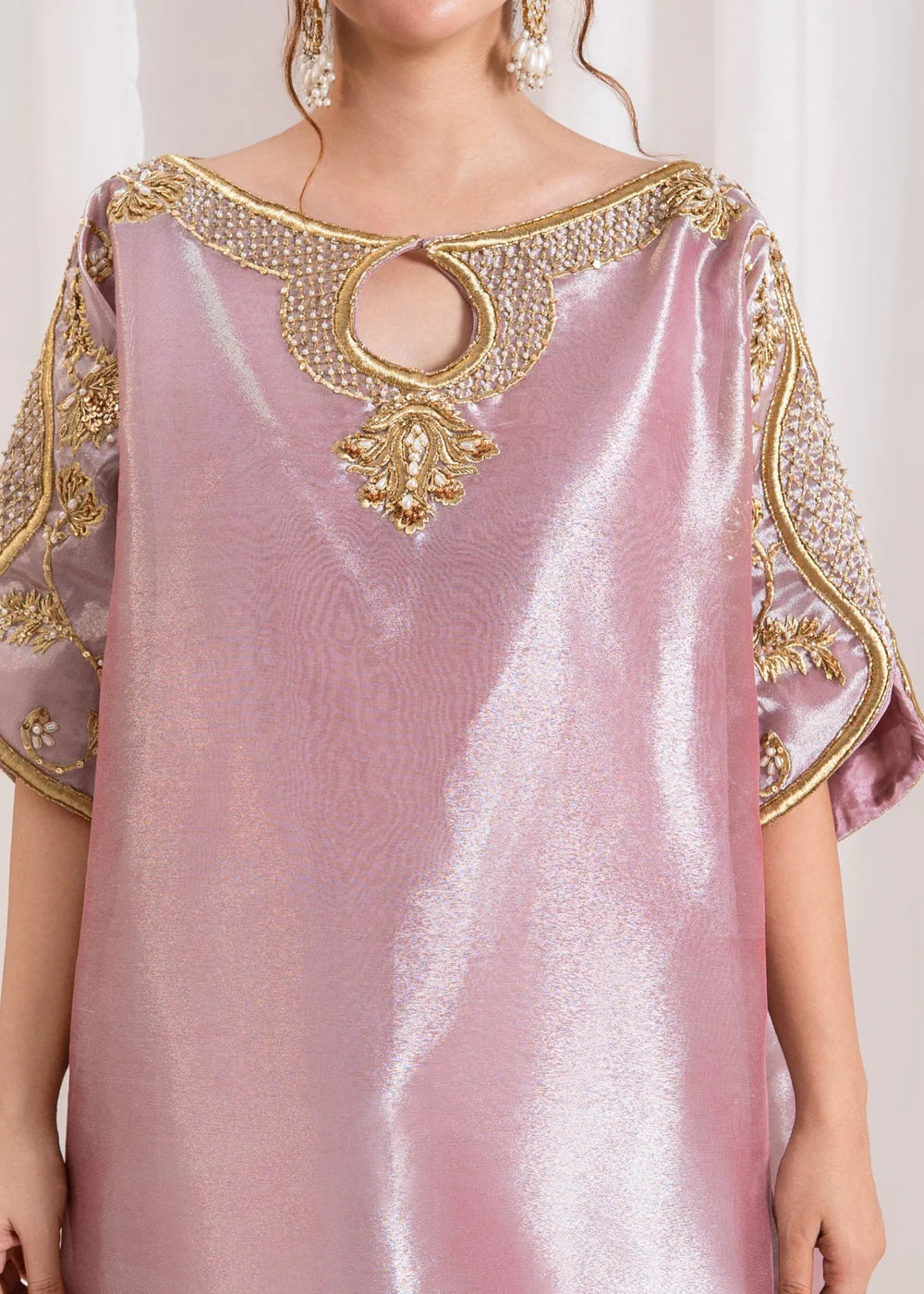Mauve Tissue Kaftan
