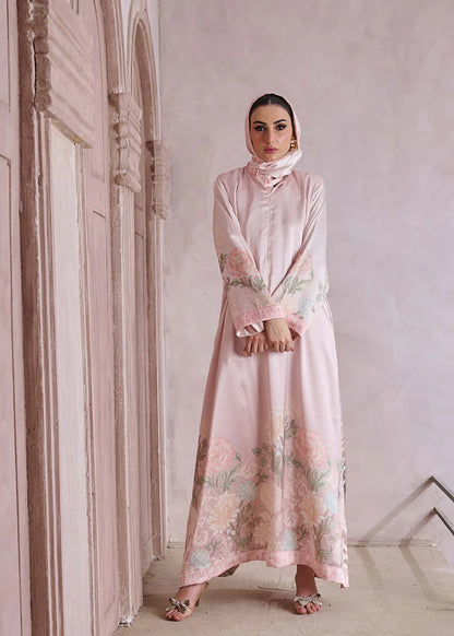 Floral Kaftan Silk Abaya